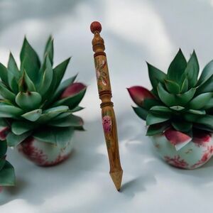 Huge Decorative Flower Painted 12" Jumbo Pencil